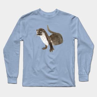 Happy Otter Lutra L Long Sleeve T-Shirt